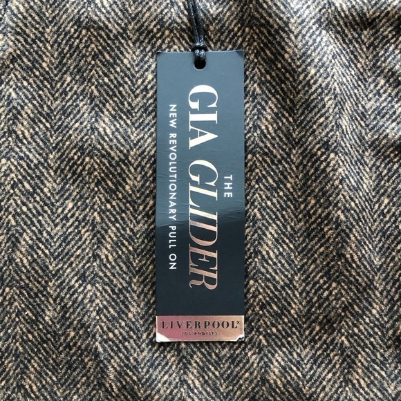 Liverpool Los Angeles Gia Glyder Herringbone Pull On Pencil Skirt Brown Plus 14W - Picture 8 of 11
